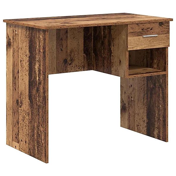 vidaXL Schreibtisch mit Regal Altholz 90 x 49,5 x 75 cm Holzwerkstoff 86927 günstig online kaufen