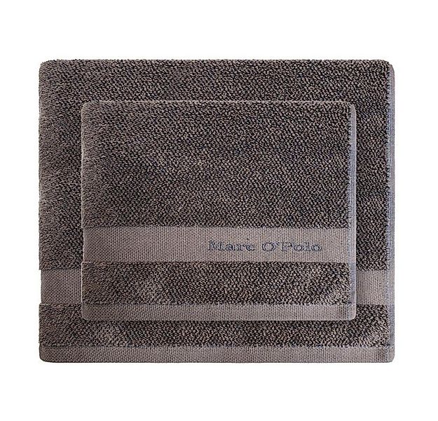 Marc O'Polo Home Handtücher Melange Marine Earth Brow, Baumwolle günstig online kaufen