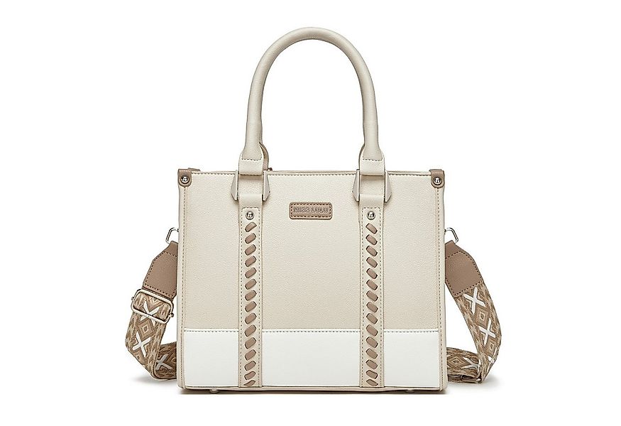 Miss Lulu Handtasche Damen Shopper Tasche Elegant mit Reißverschluss 28x21x günstig online kaufen