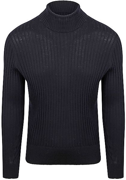 Suitable Rollkragenpullover Rib Merino Navy - Größe XL günstig online kaufen
