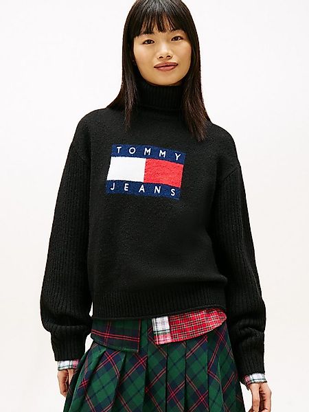 Tommy Jeans Rollkragenpullover TJW TURTLENECK FLAG SWEATER EXT günstig online kaufen