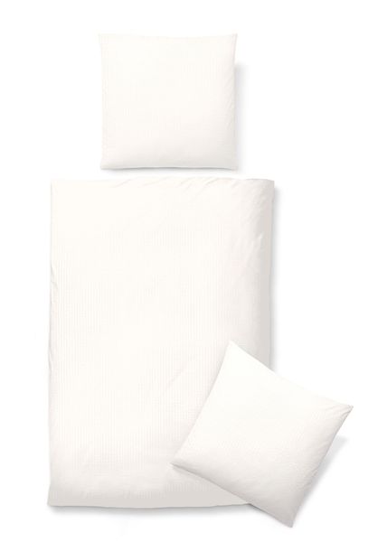 Biberna Bettwäsche "Romy" 2 Stk. tlg. feine Streifen in Uni-Optik und kochf günstig online kaufen