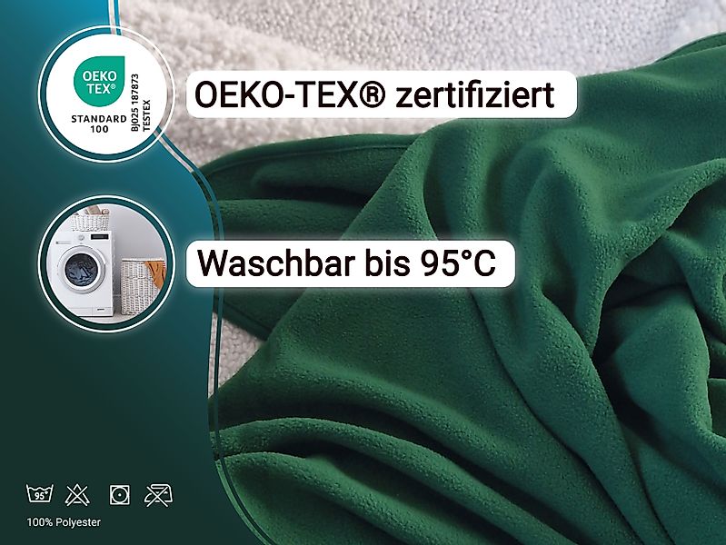 Wohndecke, ZOLLNER, 130 x 170 cm, 100% Polyester, in vielen modernen Farben günstig online kaufen