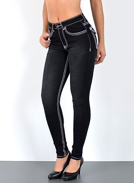 ESRA Skinny-fit-Jeans Jeans Damen Skinny Hose günstig online kaufen