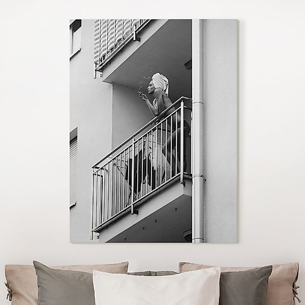 Leinwandbild Aussicht vom Balkon günstig online kaufen