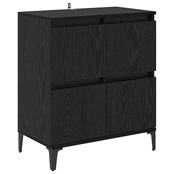 vidaXL Sideboard Schwarz Eichen-Optik 60 x 35 x 70 cm 881268 günstig online kaufen