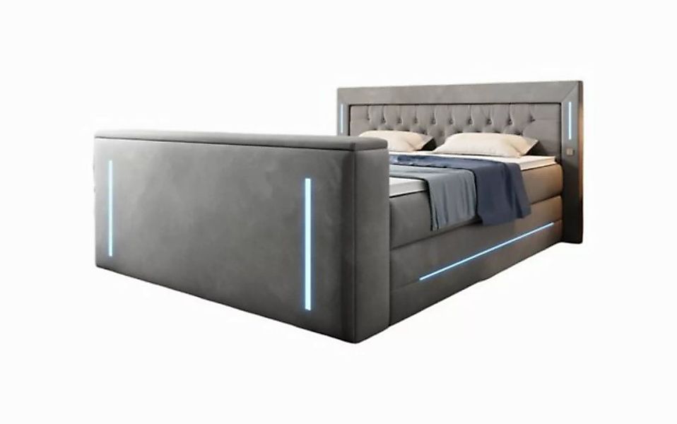 Luxusbetten24 Boxspringbett Divalo, mit TV Lift und Stauraum günstig online kaufen