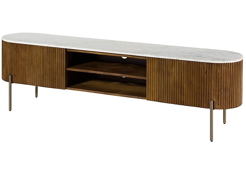 Massivmoebel24 TV-Board (Mango 200x36x51 braun lackiert günstig online kaufen