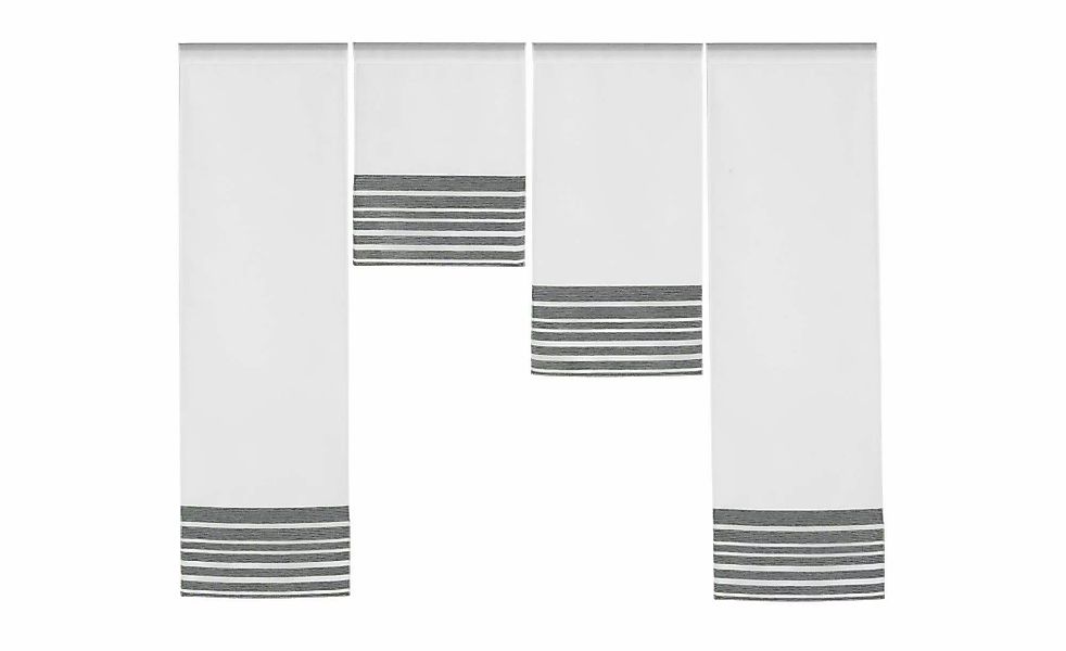 Clever-Kauf-24 Scheibengardine Design Mini Flächenvorhang Set günstig online kaufen