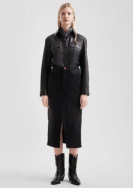 QS Midirock Rock Midirock in Blackdenim günstig online kaufen