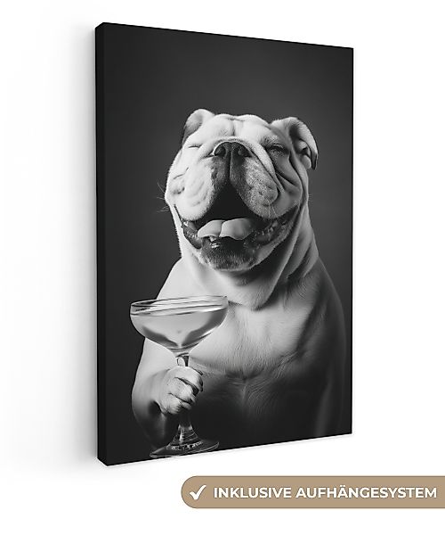 OneMillionCanvasses® Leinwandbild Bulldogge - Hund - günstig online kaufen