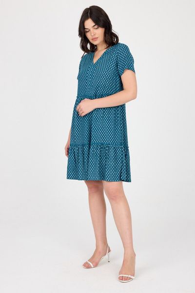 Phistan Midikleid Damenkleid aus Webstoff günstig online kaufen