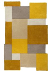 FLAIR RUGS Wollteppich "Abstract Collage, 100% Wolle" rechteckig 11 mm Höhe günstig online kaufen