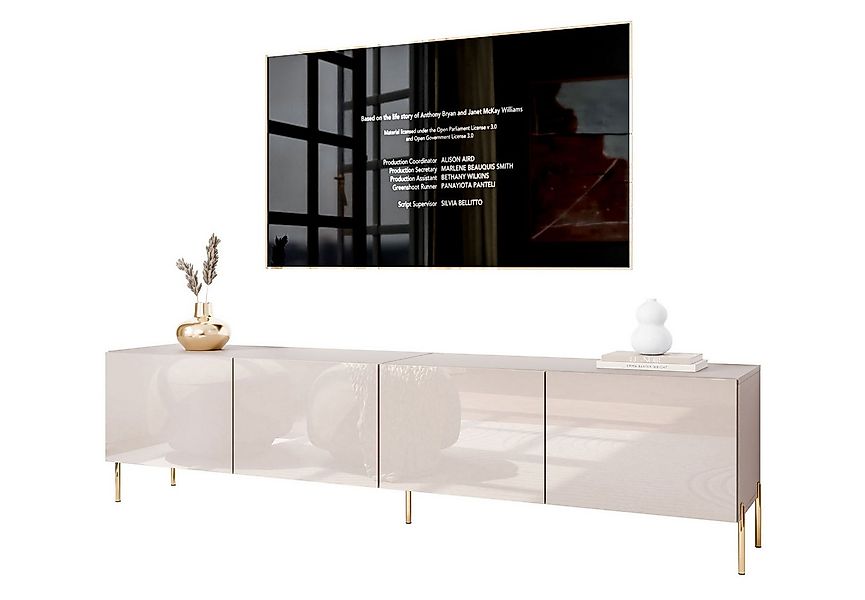 Lookway TV-Schrank TV-Schrank COLGANTE 200 in Kaschmir Hochglanz mit Beinen günstig online kaufen