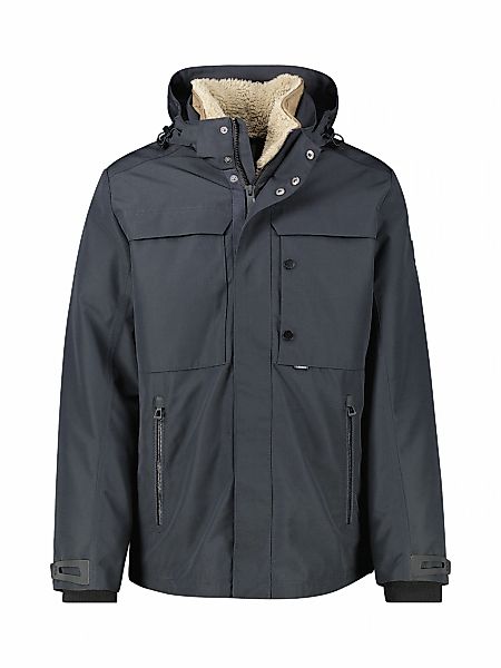 LERROS Winterjacke "LERROS Herrenjacke in Großen Größen" mit Kapuze Wasser- günstig online kaufen