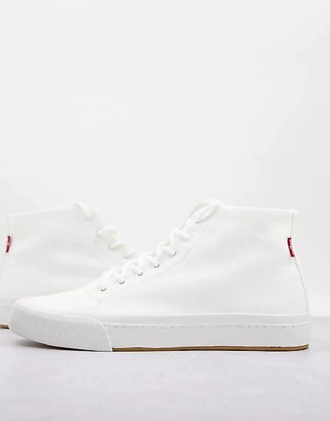 Levi's – Summit – Mittelhohe Sneaker in Weiß mit kleinem Logo günstig online kaufen