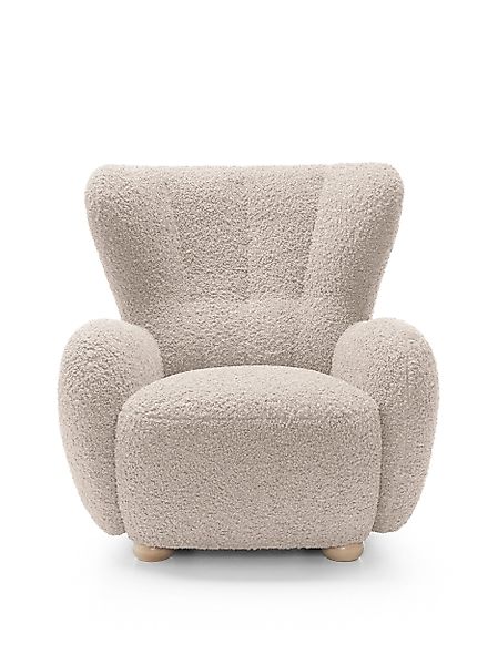Goldstoff Sessel HUGSY Relaxsessel Boucle mit günstig online kaufen