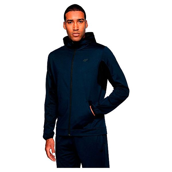 4f Sweatshirt Mit Durchgehendem Reißverschluss XL Dark Blue Melange günstig online kaufen