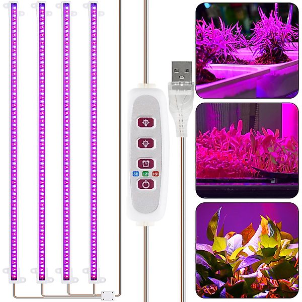 MUPOO Pflanzenlampe LED-Pflanzenlampe Wachstumslichtstreifen Bar,42-288 LED günstig online kaufen