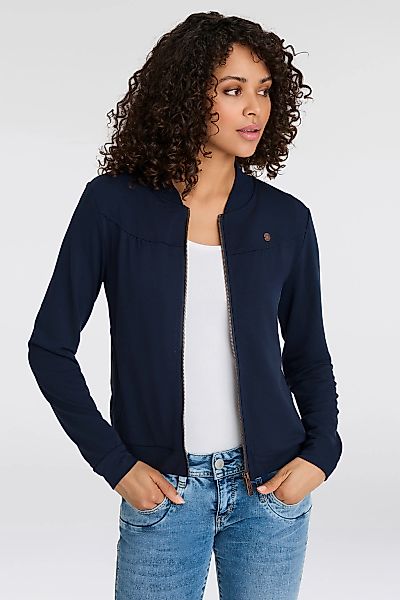 Ragwear Sweatjacke "KENIA CORE" mit Logo und gerafften Details günstig online kaufen