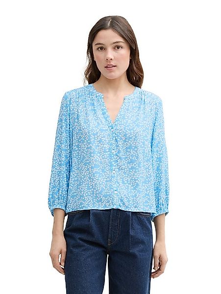 TOM TAILOR Denim Klassische Bluse mit All-Over Print günstig online kaufen