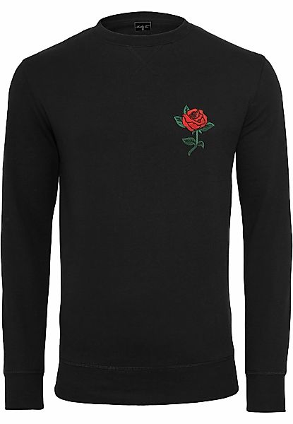 MisterTee Rundhalspullover "MisterTee Herren Rose Crewneck" 1 Stk. tlg. günstig online kaufen