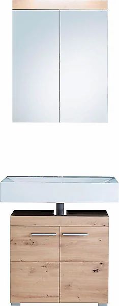 welltime Badmöbel-Set "Avena", (Set, 2 St.), Badezimmermöbel - Waschbeckenu günstig online kaufen