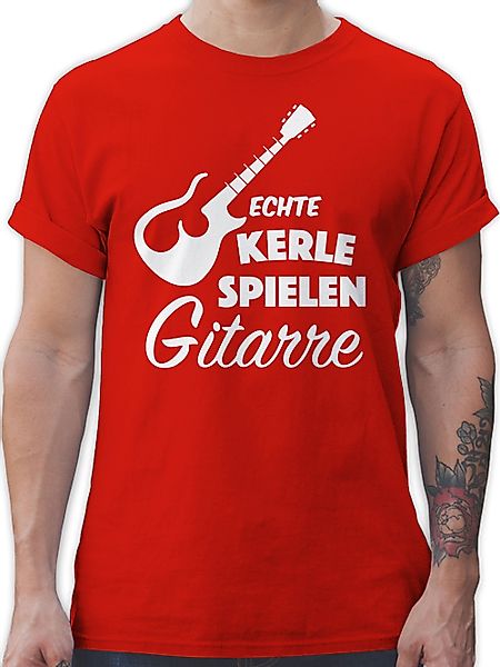Shirtracer T-Shirt Echte Kerle spielen Gitarre günstig online kaufen