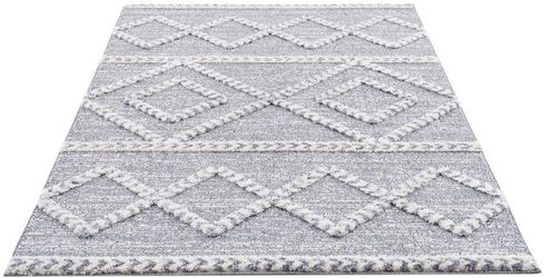 Carpet City Hochflor-Teppich "Focus 3022" rechteckig 20 mm Höhe Läufer, Boh günstig online kaufen