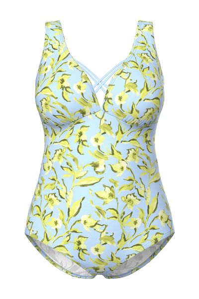 Ulla Popken Badeanzug Badeanzug Blüten Softcups günstig online kaufen