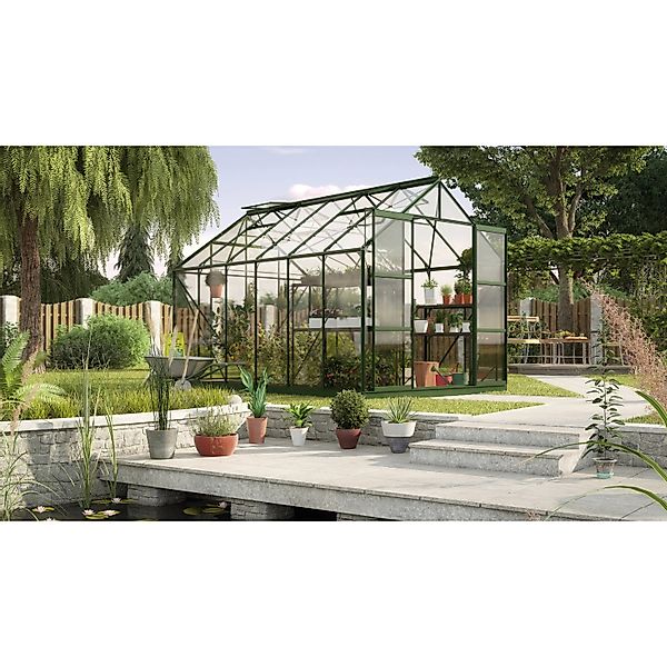 Vitavia Gewächshaus Uranus 9900 Smaragd 9,9 m² inkl. Fundament günstig online kaufen