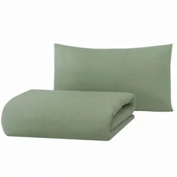 hibboux Bettwäsche-Set Mono Duvet Cover - Green grün Gr. 80 x 80 + 35 x 40 günstig online kaufen