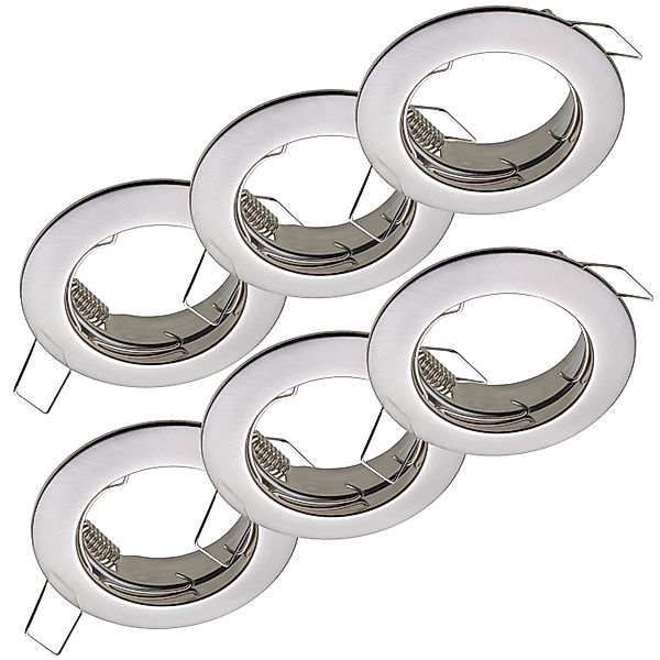 Oktaplex 6er Set Einbaustrahler Sedan für LED-Module 50mm Deckenstrahler Ge günstig online kaufen