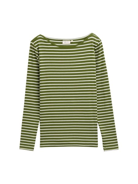 TOM TAILOR Langarmshirt mit Streifen Muster günstig online kaufen