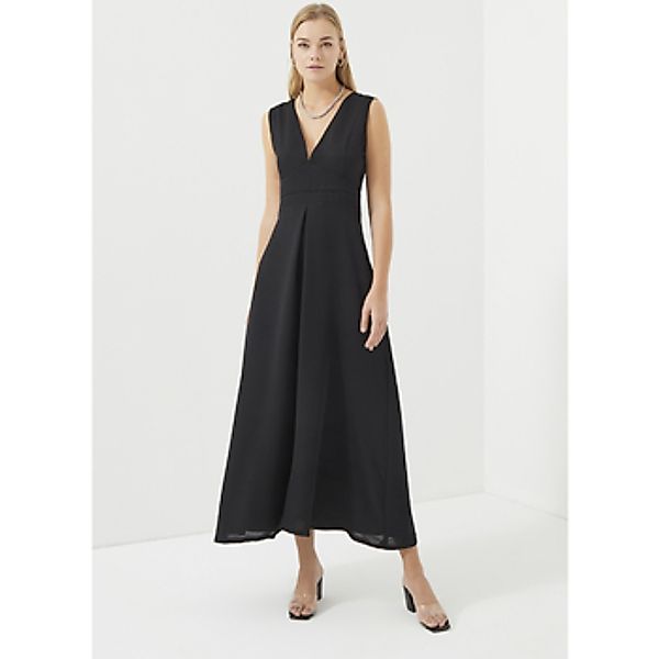 Just Like You  Maxikleider Schwarzes ärmelloses Kleid mit Leiterstreifen günstig online kaufen