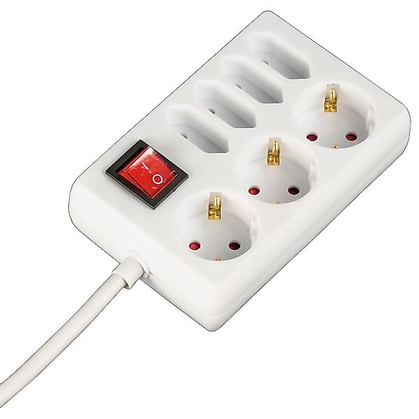 Hama Steckdosenleiste 7-Fach mit Schalter Weiß 1,4 m günstig online kaufen