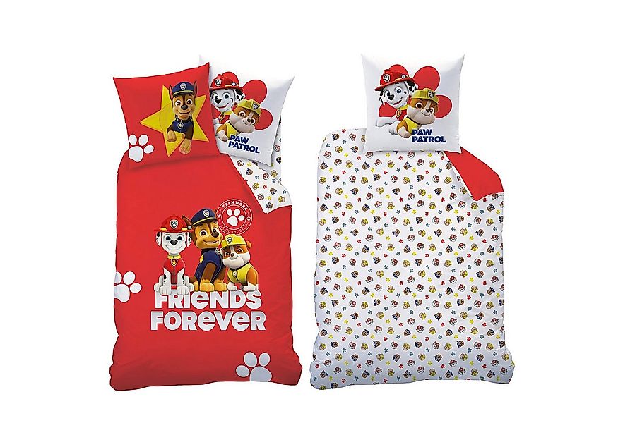 BERONAGE Kinderbettwäsche Paw Patrol Bettwäsche Trio Linon / Renforcé, 100% günstig online kaufen
