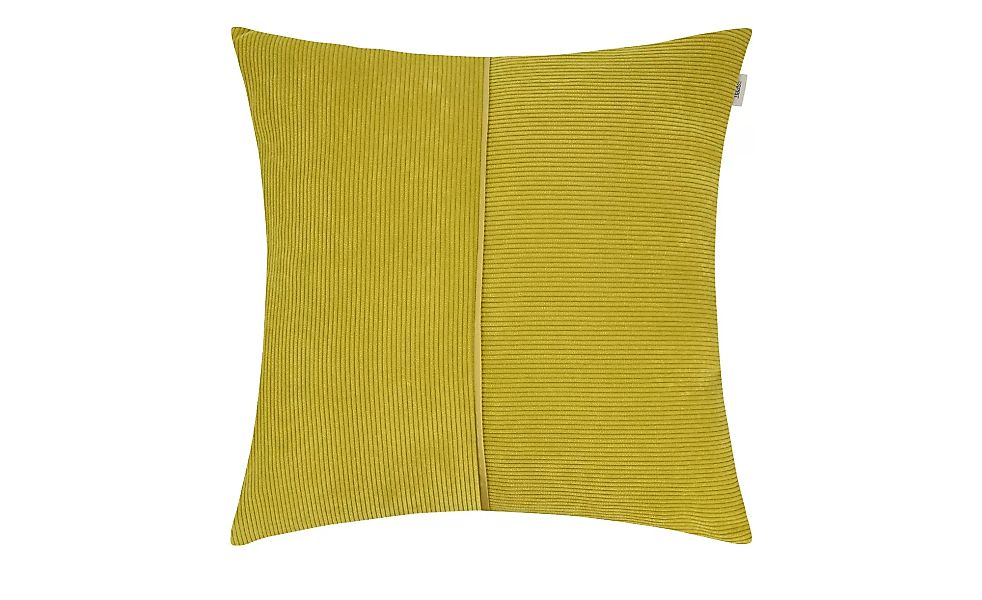Esprit Kissen  E-Cord - gelb - 100% Federfüllung - 45 cm - 45 cm - Heimtext günstig online kaufen