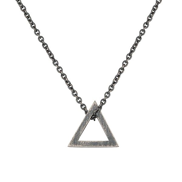 CAÏ Kette mit Anhänger "925/- Silber matt oxidiert Dreieck" günstig online kaufen