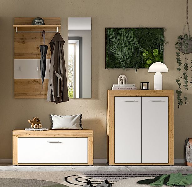 Home affaire Garderoben-Set AOSTA, TOPSELLER!, Breite 200cm, 4-teilige Gard günstig online kaufen