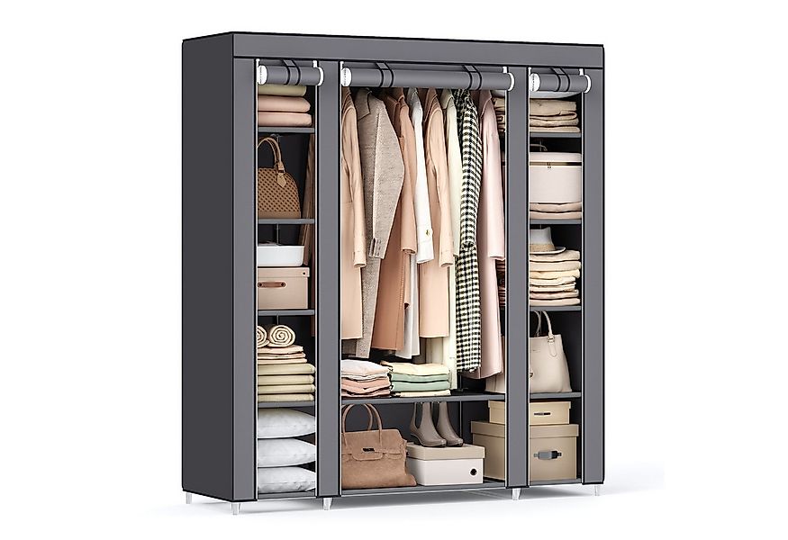 SONGMICS Kleiderschrank Stoffschrank mit Überzug aus Vliesstoff, Kleidersta günstig online kaufen