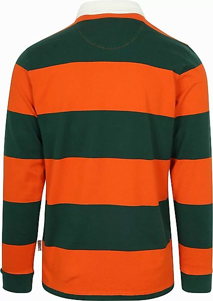 McGregor Rugbyshirt Streifen Orange Grün - Größe 3XL günstig online kaufen