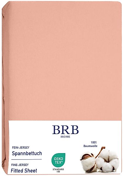 BRB HOME Spannbettlaken Spannbettuch Jersey Baumwolle günstig online kaufen