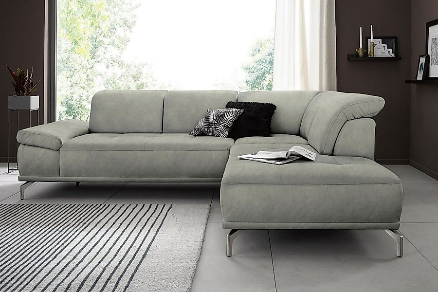 Places of Style Ecksofa "Caluna", Inkl.Sitztiefenverstellung, wahlweise mit günstig online kaufen