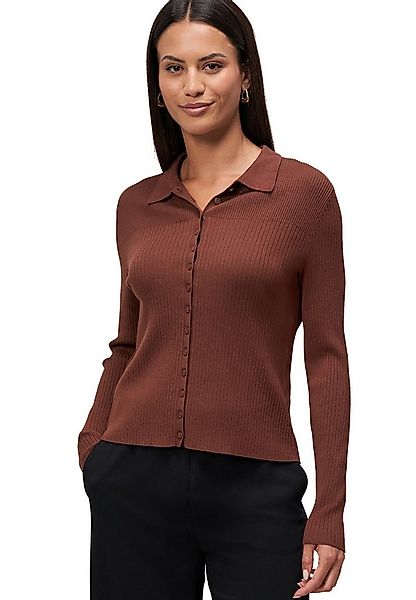 Zero Strickjacke Damen mit Knopfleiste (1-tlg) Knopfleiste günstig online kaufen