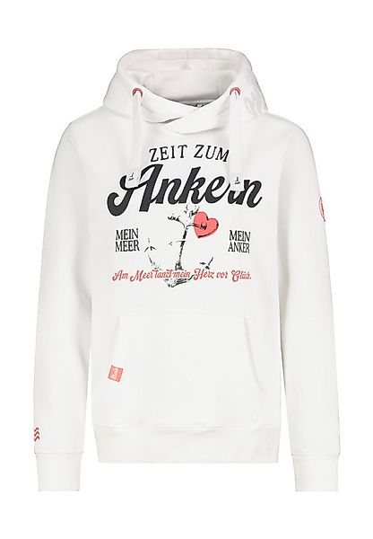 Eight2Nine Kapuzenpullover Damen Hoodie mit Küstenbackprint Sweater, Kapuze günstig online kaufen