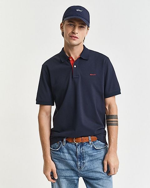 Gant Poloshirt REG CONTRAST PIQUE SS RUGGER mit kontrastfarbenen Einsätzen günstig online kaufen