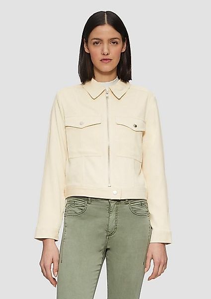 s.Oliver Funktionsjacke Kurze Feincordjacke mit aufgesetzten Taschen Zierna günstig online kaufen