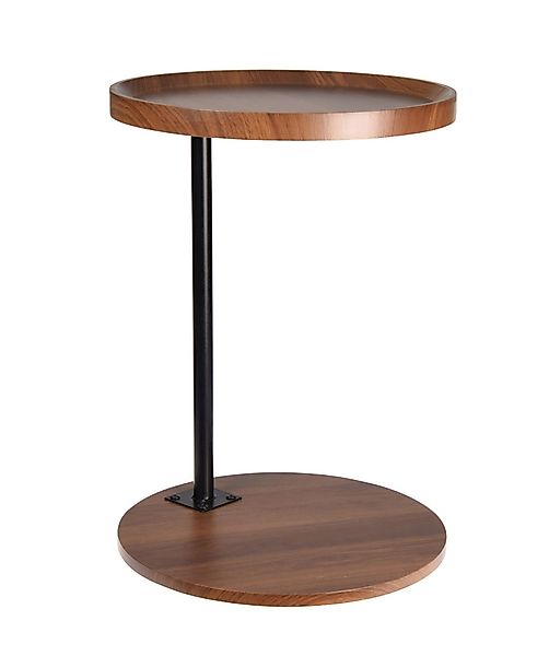 Spetebo Beistelltisch Holz Beistelltisch braun / günstig online kaufen