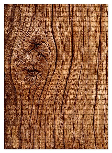 Wallario Schaum-Badematte Holzstamm mit Asteinschluss, Höhe günstig online kaufen
